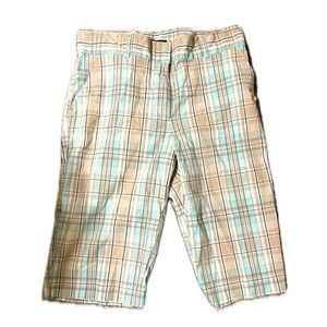 Briggs New York Plaid Capri Pants, Size 12